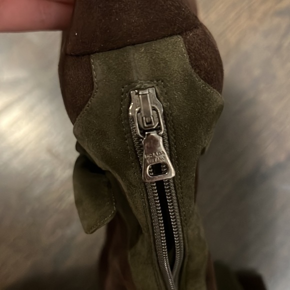 Vintage brown with green bows PRADA boots!!! - Picture 5 of 5